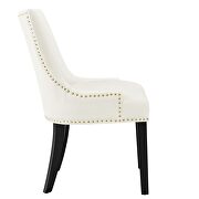White finish performance velvet fabric upholstery dining chairs - set of 2 by Modway additional picture 4