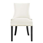 White finish performance velvet fabric upholstery dining chairs - set of 2 by Modway additional picture 7