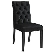 Black finish performance velvet tufted button back dining chairs - set of 2 by Modway additional picture 3