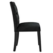 Black finish performance velvet tufted button back dining chairs - set of 2 by Modway additional picture 4