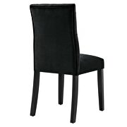 Black finish performance velvet tufted button back dining chairs - set of 2 by Modway additional picture 5