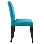 Blue finish performance velvet tufted button back dining chairs - set of 2 by Modway additional picture 4