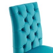 Blue finish performance velvet tufted button back dining chairs - set of 2 by Modway additional picture 6