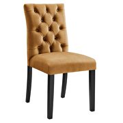 Cognac finish performance velvet tufted button back dining chairs - set of 2 by Modway additional picture 3