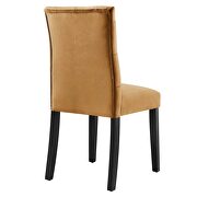 Cognac finish performance velvet tufted button back dining chairs - set of 2 by Modway additional picture 5