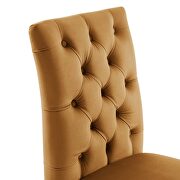 Cognac finish performance velvet tufted button back dining chairs - set of 2 by Modway additional picture 6