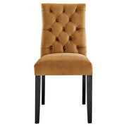 Cognac finish performance velvet tufted button back dining chairs - set of 2 by Modway additional picture 7
