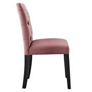 Dusty rose finish performance velvet tufted button back dining chairs - set of 2 by Modway additional picture 4