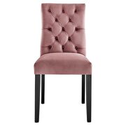 Dusty rose finish performance velvet tufted button back dining chairs - set of 2 by Modway additional picture 7
