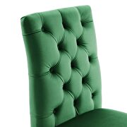 Emerald finish performance velvet tufted button back dining chairs - set of 2 by Modway additional picture 6