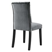 Gray finish performance velvet tufted button back dining chairs - set of 2 by Modway additional picture 5