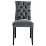 Gray finish performance velvet tufted button back dining chairs - set of 2 by Modway additional picture 7