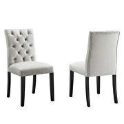 Light gray finish performance velvet tufted button back dining chairs - set of 2 by Modway additional picture 2
