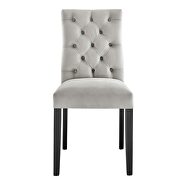 Light gray finish performance velvet tufted button back dining chairs - set of 2 by Modway additional picture 7