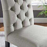 Light gray finish performance velvet tufted button back dining chairs - set of 2 by Modway additional picture 9