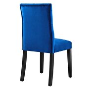 Navy finish performance velvet tufted button back dining chairs - set of 2 by Modway additional picture 5