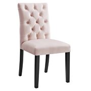 Pink finish performance velvet tufted button back dining chairs - set of 2 by Modway additional picture 3