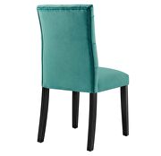 Teal finish performance velvet tufted button back dining chairs - set of 2 by Modway additional picture 5