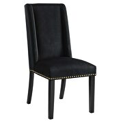 Black finish stain-resistant performance velvet dining chairs - set of 2 by Modway additional picture 3