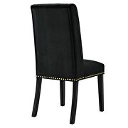 Black finish stain-resistant performance velvet dining chairs - set of 2 by Modway additional picture 5
