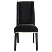 Black finish stain-resistant performance velvet dining chairs - set of 2 by Modway additional picture 7
