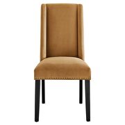 Cognac finish stain-resistant performance velvet dining chairs - set of 2 by Modway additional picture 7