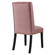 Dusty rose finish stain-resistant performance velvet dining chairs - set of 2 by Modway additional picture 5