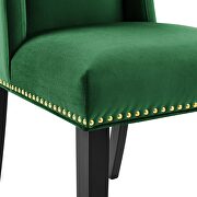 Emerald finish stain-resistant performance velvet dining chairs - set of 2 by Modway additional picture 6