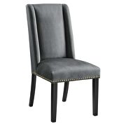 Gray finish stain-resistant performance velvet dining chairs - set of 2 by Modway additional picture 3