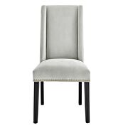 Light gray finish stain-resistant performance velvet dining chairs - set of 2 by Modway additional picture 7