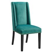 Teal finish stain-resistant performance velvet dining chairs - set of 2 by Modway additional picture 3