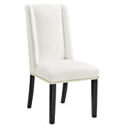 White finish stain-resistant performance velvet dining chairs - set of 2 by Modway additional picture 3