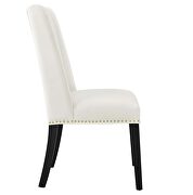 White finish stain-resistant performance velvet dining chairs - set of 2 by Modway additional picture 4