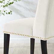 White finish stain-resistant performance velvet dining chairs - set of 2 by Modway additional picture 9