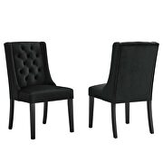 Black finish button tufted performance velvet dining chairs - set of 2 by Modway additional picture 2