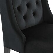 Black finish button tufted performance velvet dining chairs - set of 2 by Modway additional picture 6