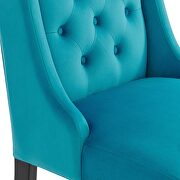 Blue finish button tufted performance velvet dining chairs - set of 2 by Modway additional picture 6