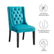 Blue finish button tufted performance velvet dining chairs - set of 2 by Modway additional picture 8