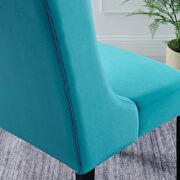Blue finish button tufted performance velvet dining chairs - set of 2 by Modway additional picture 9