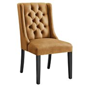 Cognac finish button tufted performance velvet dining chairs - set of 2 by Modway additional picture 3