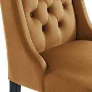 Cognac finish button tufted performance velvet dining chairs - set of 2 by Modway additional picture 6