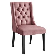 Dusty rose finish button tufted performance velvet dining chairs - set of 2 by Modway additional picture 3