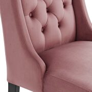Dusty rose finish button tufted performance velvet dining chairs - set of 2 by Modway additional picture 6