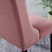 Dusty rose finish button tufted performance velvet dining chairs - set of 2 by Modway additional picture 9