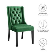 Emerald finish button tufted performance velvet dining chairs - set of 2 by Modway additional picture 8