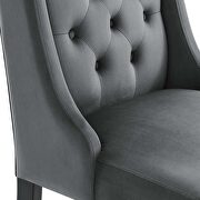 Gray finish button tufted performance velvet dining chairs - set of 2 by Modway additional picture 6