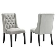 Light gray finish button tufted performance velvet dining chairs - set of 2 by Modway additional picture 2