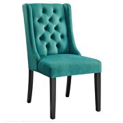Teal finish button tufted performance velvet dining chairs - set of 2 by Modway additional picture 3