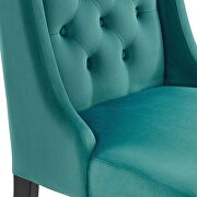 Teal finish button tufted performance velvet dining chairs - set of 2 by Modway additional picture 6