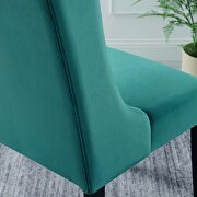 Teal finish button tufted performance velvet dining chairs - set of 2 by Modway additional picture 9